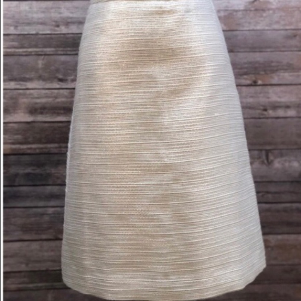Paper Crown ivory and gold shimmer skirt